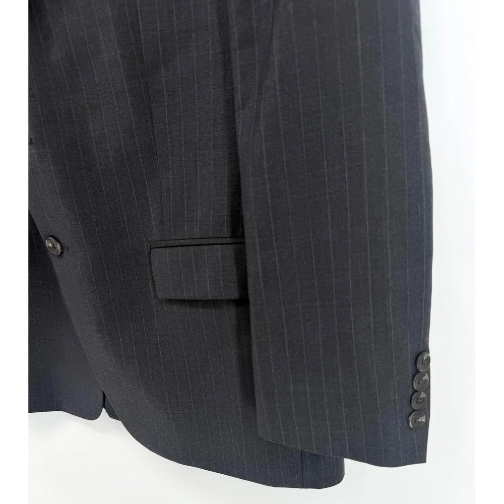Lauren Ralph Lauren Mens 42S Pinstripe Blazer Gray 100% Wool Suit Jacket Canada